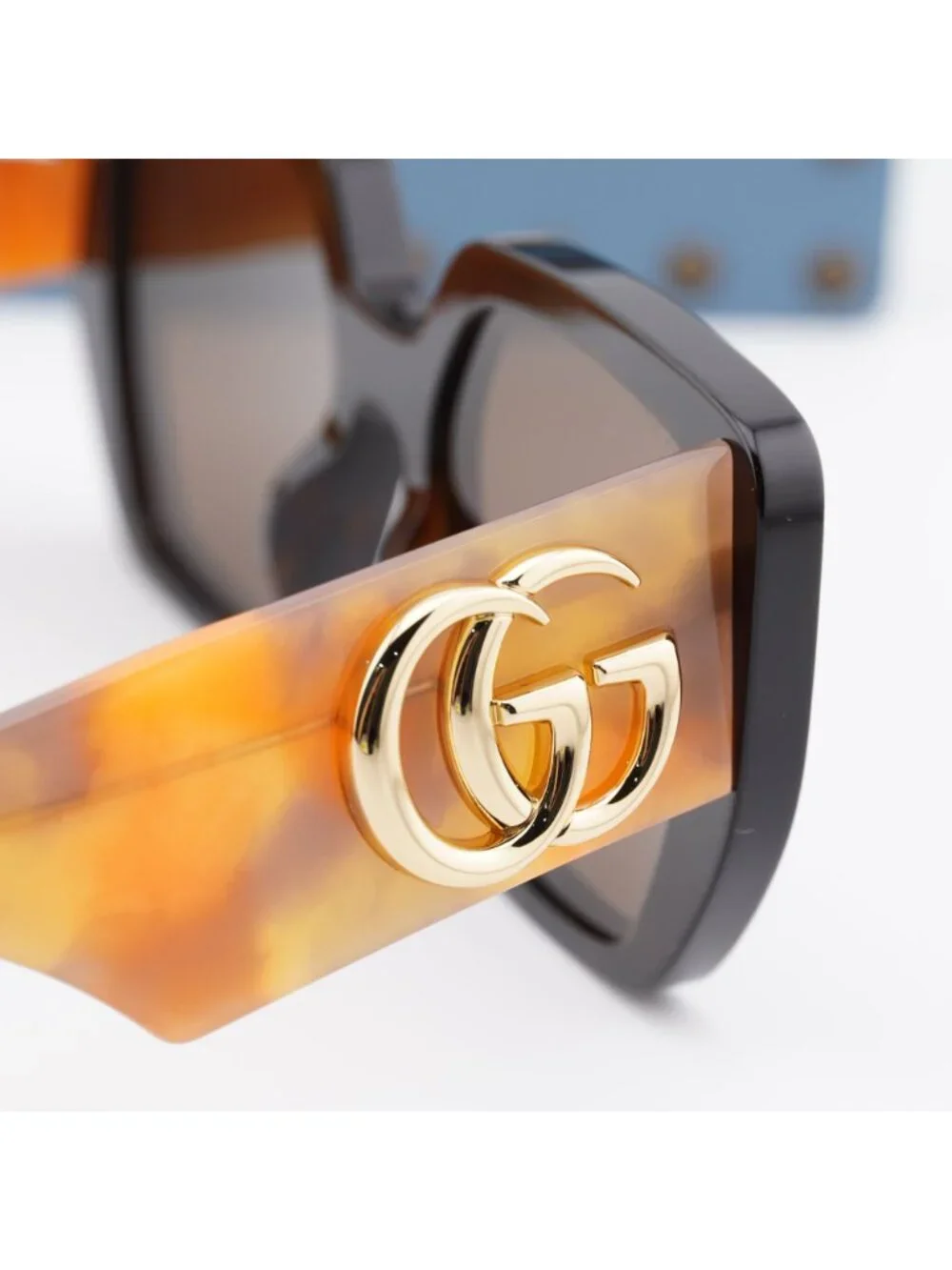 Gucci GG0956S 012 Square Sunglasses - Havana/Brown